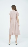 SIXDO G-Stripe Orange Dress for Women